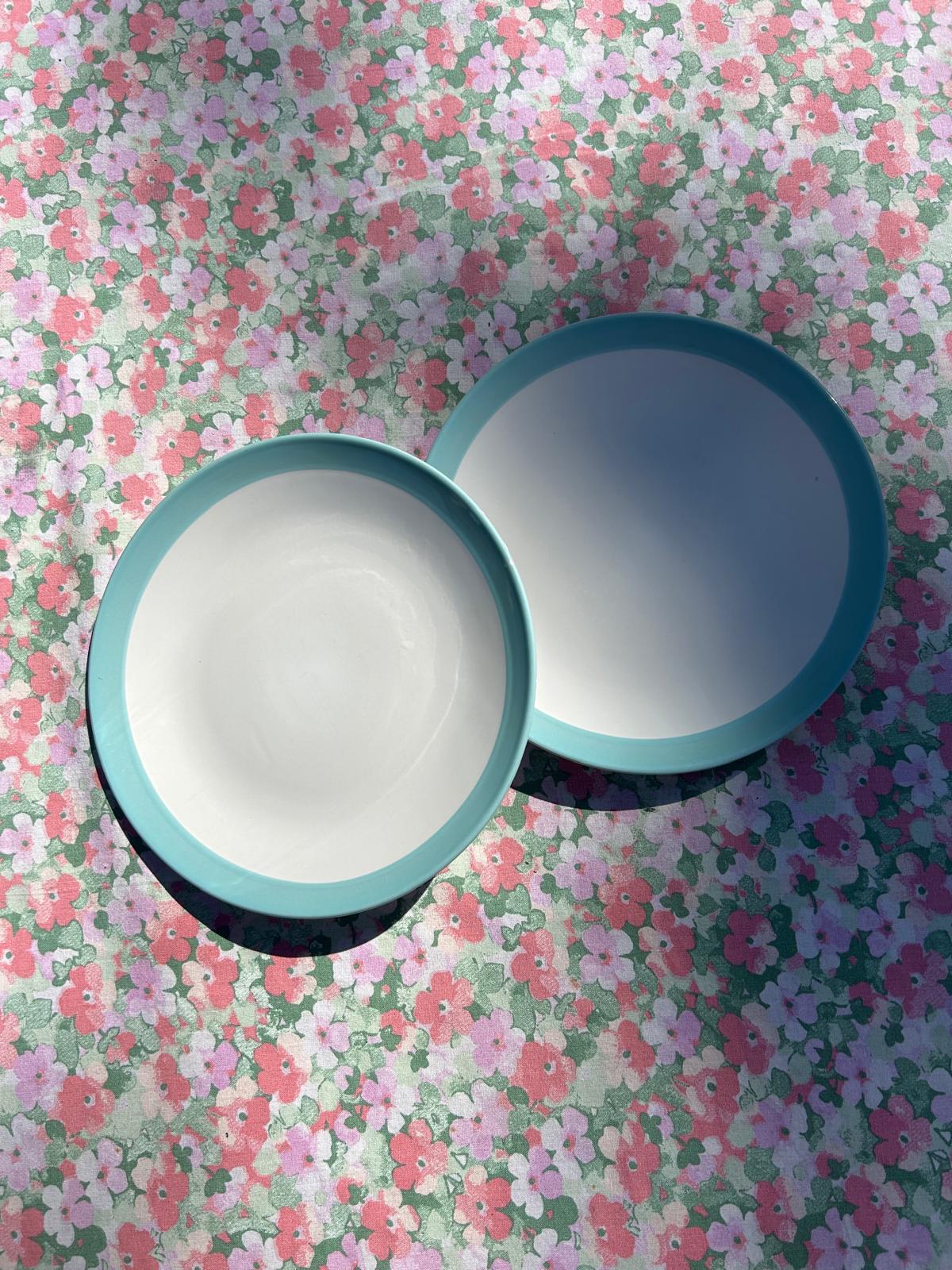 baby blue plates