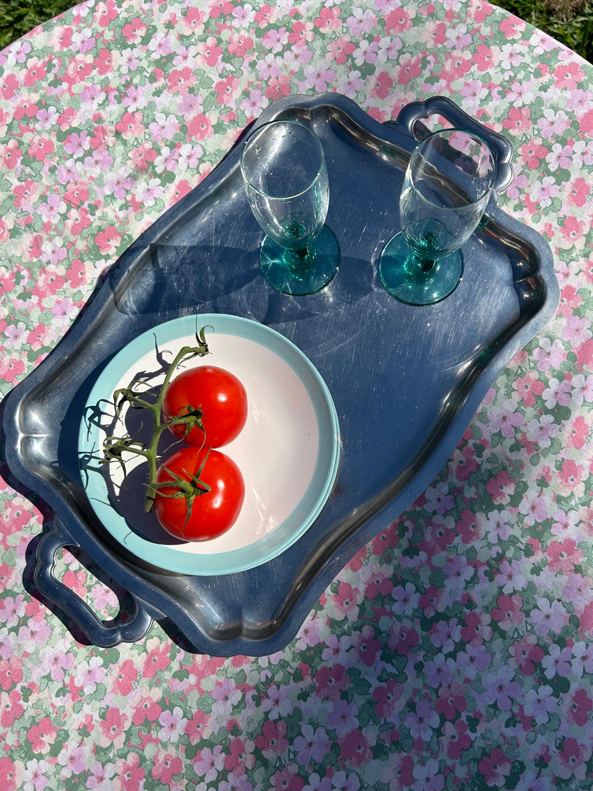 baby blue plates